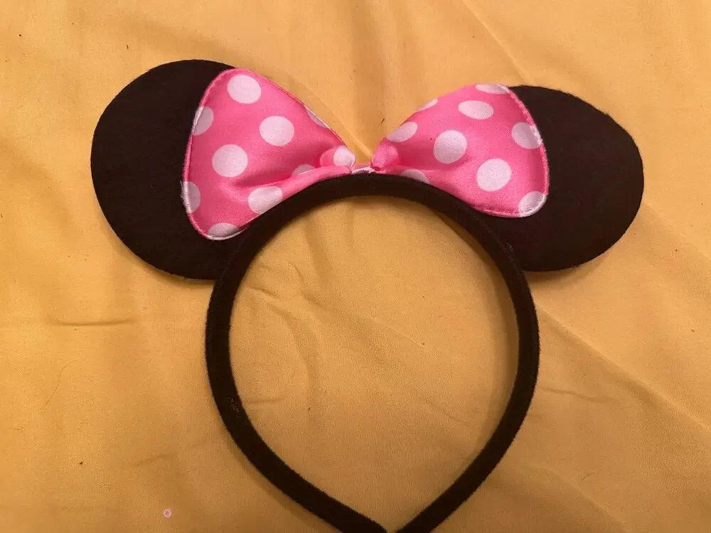 Disney Minnie Mouse Pink Polkadots Bow dress up lightweight ears